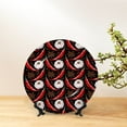 thumbnail image 6 of Daiia Red Hot Chili 1 Printed Pattern Ceramic Plate Dinner Plates Bone China Decorative Plates with Display Stand Art Ceramic Ornaments for Wall Hanging Decoration-10in, 6 of 6