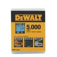thumbnail image 2 of DeWalt 3/8" L 20 Ga. Narrow Crown Heavy Duty Staples 5000 pk, 2 of 2