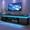 Carbon Fiber Black 75", variant on LED TV Stand for up to 85" TVs with Power Outlet, 75" Large Entertainment Center Console Table Gaming Soundbar Shelf with 2 Storage Cabinets