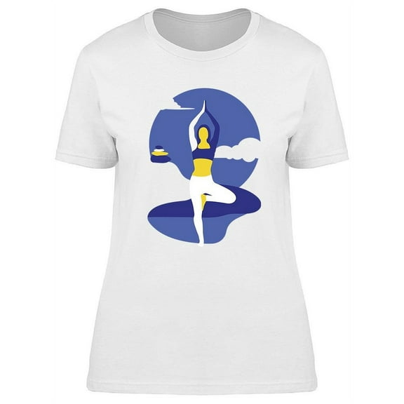 Yoga Graphic Design T-Shirt Women -Image by Shutterstock, Female 3X-Large