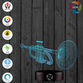 thumbnail image 3 of 3D Optical Illusion Night Light - 7 LED Color Changing Lamp - Cool Soft Light Safe for Kids - Solution for Nightmares - FYBTO s Tie Fighter, 3 of 5