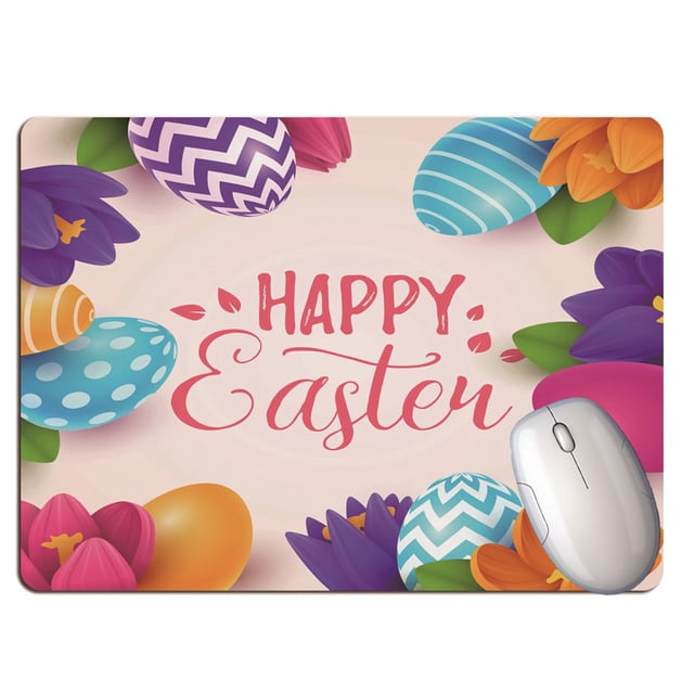 TopLLC Happy Easter Personalized Mouse Pad Keyboard Pad Writing Pad Desk Pad on Clearance