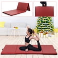 thumbnail image 5 of CL.HPAHKL Folding Gymnastics Mat 4'x8', Extra Thick High Density Tumbling Mat with Carrying Handles, Portable Lightweight Gym Mat Cheer Mat for Kids Adults Home Exercise Yoga Aerobics Fitness, 5 of 8