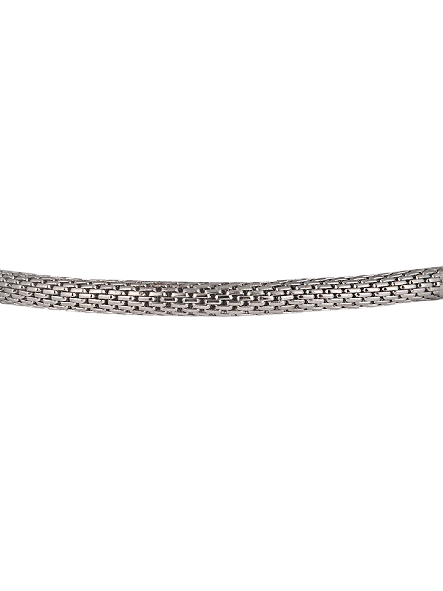 Time and Tru Silvertone Chain with Emerald Birthstone "May" Bracelet