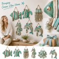 thumbnail image 4 of Coastal Wooden Whale Wall Decor with Jute Rope, Nautical Wall Art for Living Room, Valentine's Day Gift for Her 1 Piece, 4 of 9