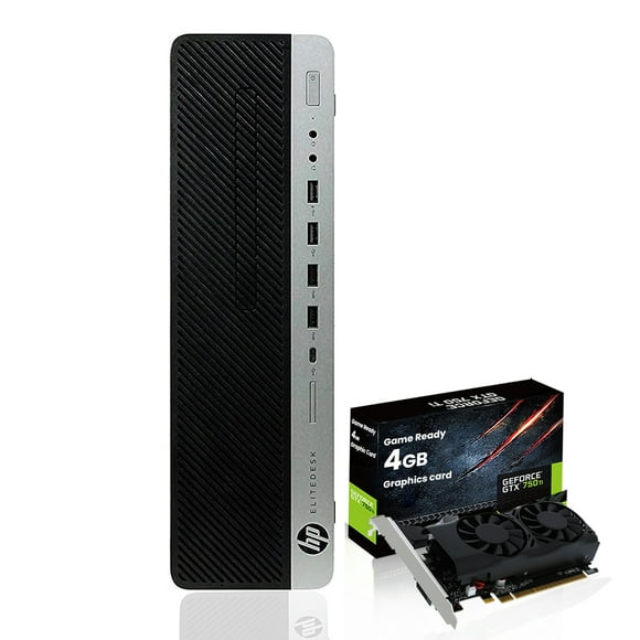HP EliteDesk Gaming Desktop PC GeForce GTX 750Ti 4GB DDR5 Intel Core Quad i5 up to 3.6 GHz 16GB DDR4 1TB SSD USB iFi Keyboard & Mouse Windows 10 64 bit HDMI