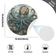 thumbnail image 3 of Octopus Map Black Round Placemats Plate Mats 15 Inch Non-Slip Heat Resistant Washable PVC Set Indoor for Kitchen Dining Table 6PCs, 3 of 6
