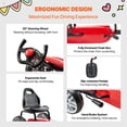 thumbnail image 6 of VEVOR Kids Pedal Go-Kart, 4-Wheel Ride-On Toy with Adjustable Seat & Hand Brake, Ages 3-8, Red, 6 of 12
