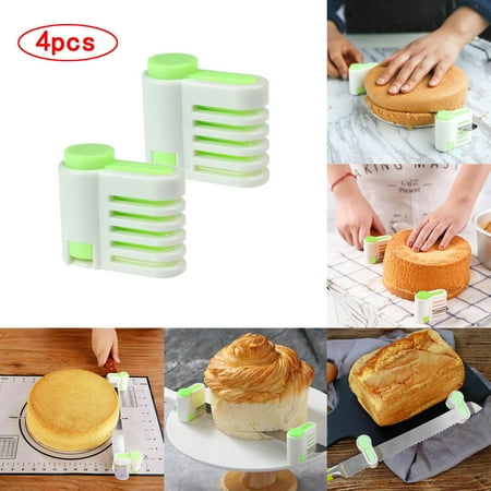 

Wesracia Kitchen Organization DIY 5 Kitchen Cutting Tool Leveler Even-Cake Fixator Slicer Layer Slicing Cake Mould