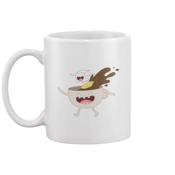 Cartoony Coffee Mugs Mug -Image by Shutterstock