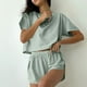 thumbnail image 1 of Pijamas con estampado navideño de otoño e invierno para hombre y mujer, 1 of 5