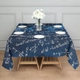 thumbnail image 3 of Math Equations Starry Blue Background Pattern Square Tablecloth,Waterproof Square Table Cover,Wipeable Spillproof Washable Table Cover for Home Kitchen Party Decor 60"x60"(152x152cm), 3 of 6