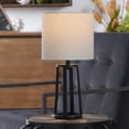 thumbnail image 2 of Better Homes & Gardens Modern Matte Black Table Lamp with Classic Drum Shade, 2 of 12