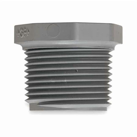 Manufacturer Varies PVC Hex Head Plug, MNPT, 1/4 in Pipe Size 850-002