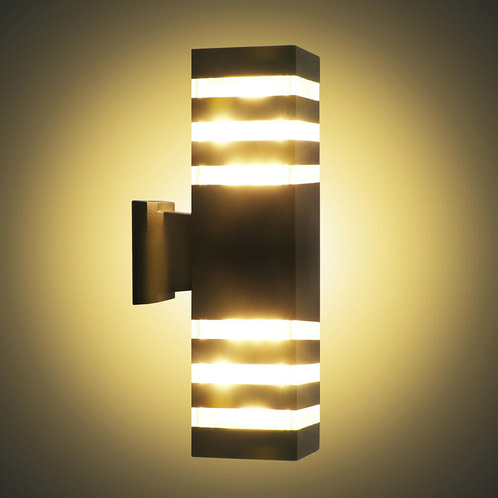 Aluminum and Down Wall Lamp E27 Garden Exterior Lighting Sconce Corridor Porch Lights IP65 Waterproof 3000K