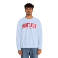 thumbnail image 5 of Montauk New York Sweatshirt Gifts Crew Neck Shirt Long Sleeve Unisex, 5 of 7