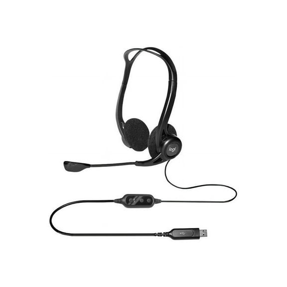 Logitech 960 USB Computer Headset, Black