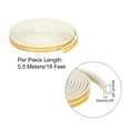 thumbnail image 2 of Uxcell Weather Stripping, 2 Pack 18ft x 3/8" W x 1/4" T Self Adhesive Foam Seal Strip D Shaped, White, 2 of 6