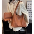 thumbnail image 2 of LHSHIDU Slouchy Bags for Women Retro Vegan Leather Purse Luxury Designer Shoulder Bag Fashion Shopping Tote Bag 2pcs, 2 of 9