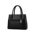 thumbnail image 3 of LAVA Women Leather Handbags Vintage Ladies Purses Leather Satchel Shoulder Crossbody Bags Tote Commuter Bags for Business Work Office Travel Black, 3 of 11