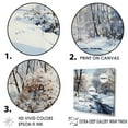 thumbnail image 3 of Designart "Chilled River Winter Landscape" Snow Wall Decor, 3 of 7
