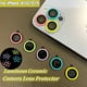 thumbnail image 2 of Luminoso Lente De Cámara De Para iPhone 13 12 11 Pro /iPhone 14 Pro HD Trasera Película De Metal Vidrio Templado Cubierta Completa De La Protector Anillo, 2 of 4