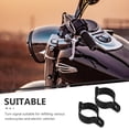 thumbnail image 4 of 2 soportes de metal para luces intermitentes de motocicleta, ángulos ajustables, compatibles con modelos de motocicleta, intermitentes negros., 4 of 7