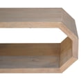 thumbnail image 3 of Artisan Furniture Solid Wood Hexagonal Marble Coffee Table, 3 of 8