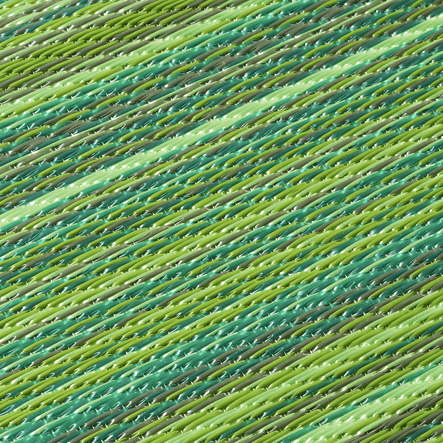 Fab Habitat Outdoor Premium Recycled Plastic Pillow - Waterproof, Fade Resistant - Striped - Patio, Porch, Deck, Balcony - Cancun - Green - 16.5" x 16.5"