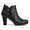 Black-2, variant on Pennysue Women's Thin Chunky Heel Ankle Booties Black Buckle Zipper Short Boots For Women Size 8