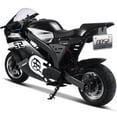 thumbnail image 4 of MotoTec 48v 1000w Kids Superbike Large Pocket Bike Black, 4 of 7