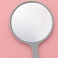 thumbnail image 2 of Handheld Hand Mirror Small Mirror Compact Portable Round Mirror Travel Makeup Mirror for Women Girls Travel Camping Daily Use, 2 of 5