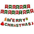 thumbnail image 1 of 2 piezas de pancartas navideñas con temática navideña, decoración para fiestas, banderines navideños decorativos, 1 of 5