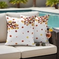 thumbnail image 5 of Thanksgiving Outdoor Pillow Covers 16"x16" Set of 2, Waterproof Throw Pillow Covers for Patio Furniture, Fall Maple Lea Farmhouse Autumn Decorative Cushion Pillowcases for Garden Porch Couch Sofa, 5 of 9