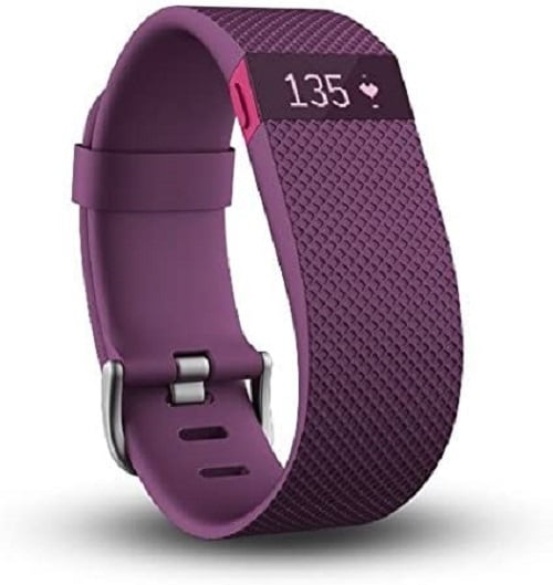 Refurbished Fitbit Charge HR Wireless Activity Wristband - Plum (Large)