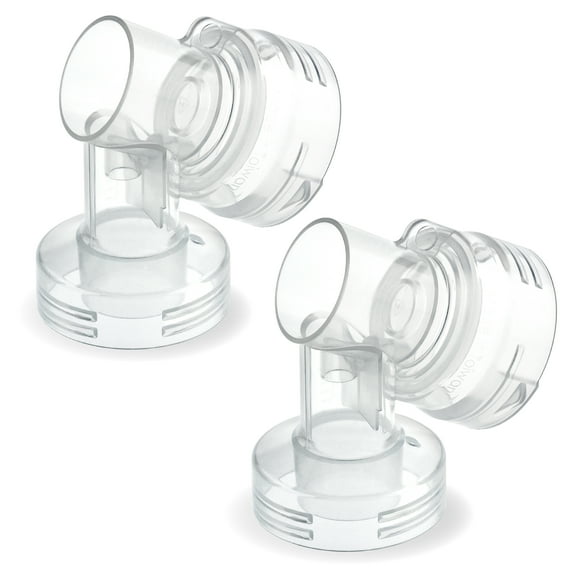 Maymom MyFit Narrow Neck Base Connectors Compatible with Medela BreastShield, Lansinoh Shields, 2pc
