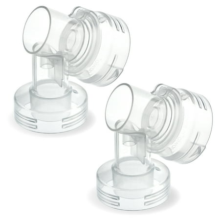 Maymom MyFit Narrow Neck Base Connectors Compatible with Medela BreastShield, Lansinoh Shields, 2pc