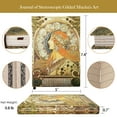 thumbnail image 3 of ipoul Pretty Notebook, B6, Cute, Fancy, Journal for Women, Hardcover, 5x7, Beautiful, Mucha Art, 3 of 7
