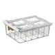 thumbnail image 1 of Caja de almacenamiento para calcetines, ropa interior y armario con divisores portátiles y cajón extraíble debajo del estante. cuadrícula grande de 15, 1 of 9