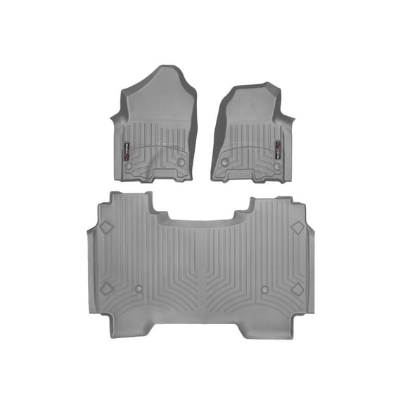 WeatherTech Custom Fit FloorLiners compatible with Ram 1500, Ram Truck 1500 - 1st & 2nd Row, Grey