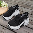 thumbnail image 6 of Willtoo Orthopedic Shoes for Women Wedge Platform Sneakers, Breathable Knit Mesh Lace‑Up Arch Support Walking Shoes, Non Slip Thick Sole Casual Fashion Sneakers, 6 of 6
