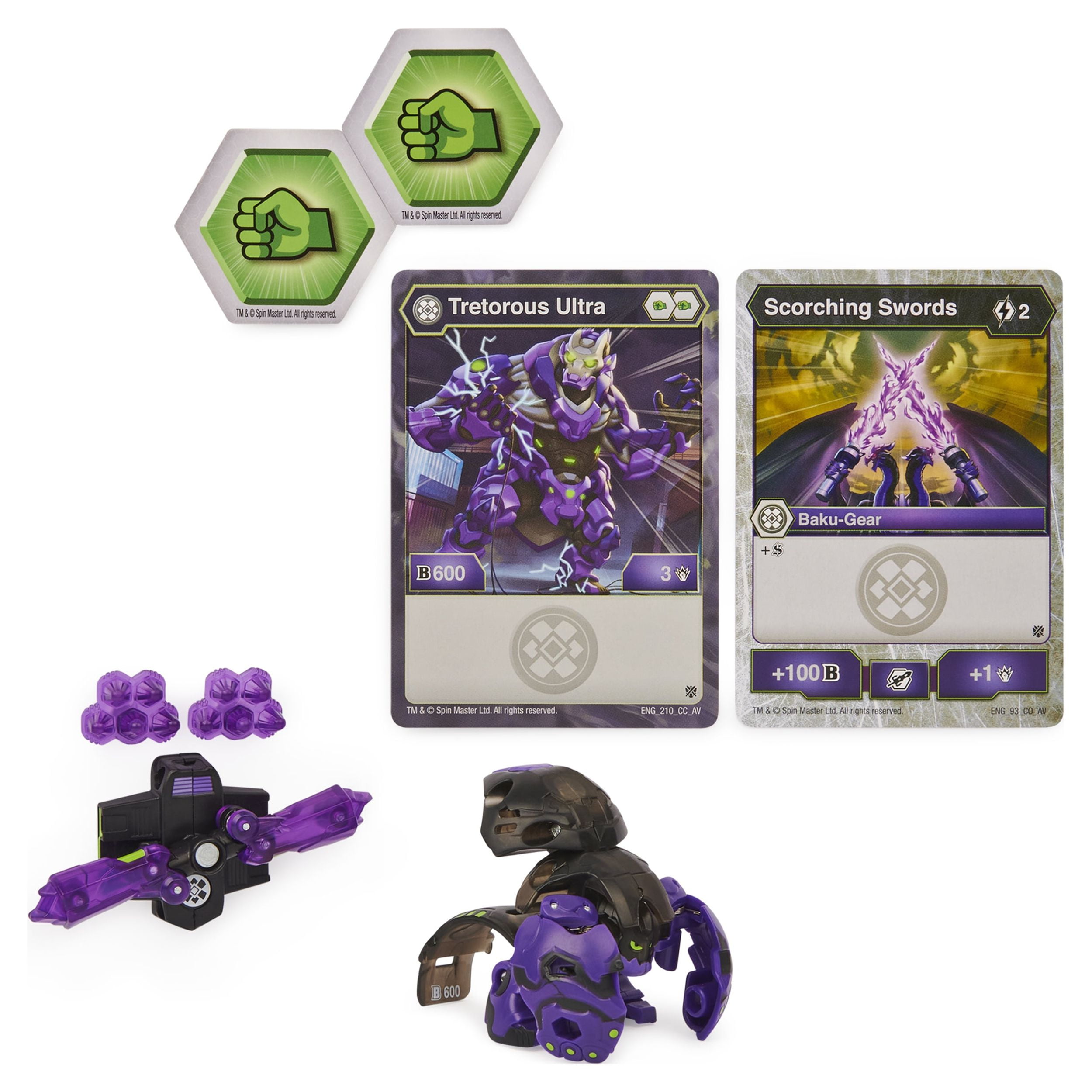 Bakugan Ultra, Tretorous with Transforming Baku-Gear, Armored Alliance 3-inch Tall Collectible Action Figure