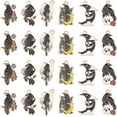 thumbnail image 3 of 24Pcs Gothic Charms Bulk Crow Charms Enamel Raven Black Bird Skull Scary Halloween Skeleton Charm for Jewelry Making, 3 of 8