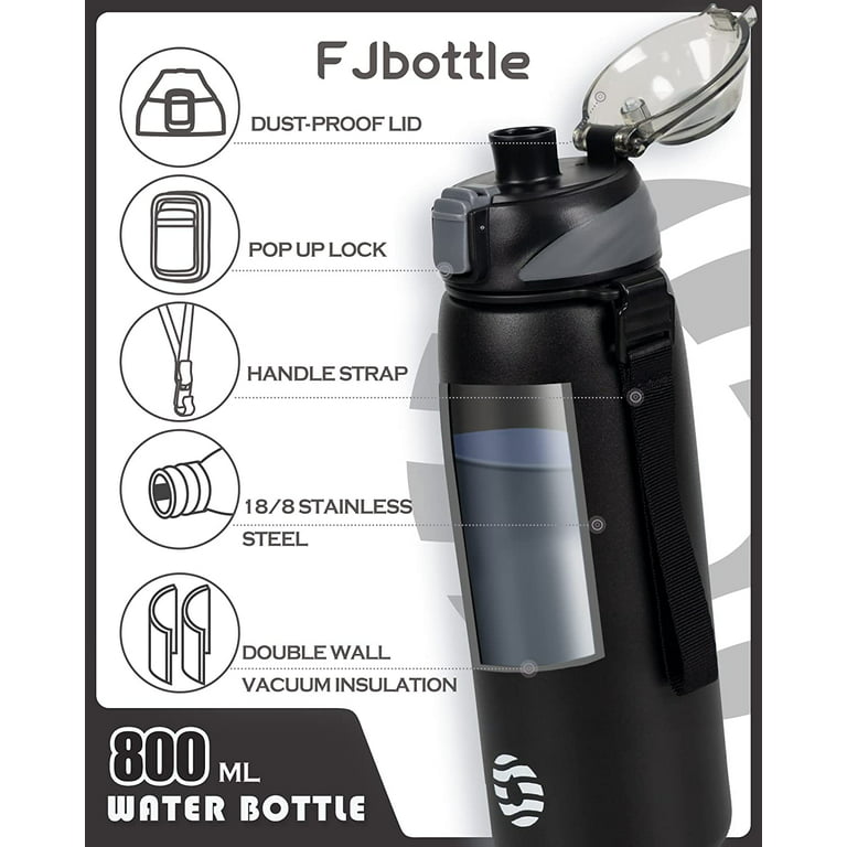 FJ Thermos Water Bottle With Magnetic Lid for Outdoor Adventures