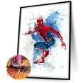 thumbnail image 2 of Cuadros Decorativos 5D bricolaje taladro redondo completo diamante pintura Spider-Man Kit decoración del hogar (QQ331) Wdftyju de costura negro 4 estilos, 2 of 9