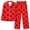 Red, variant on yievot Lounge Sets for Women Long Sleeved Button Down Shirts and Pants Pajamas Loungewear 2 Piece Pjs Sleepwear