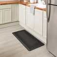 thumbnail image 4 of Mohawk Home Solid Atrium Scroll Tempur-Pedic Anti-Fatigue Non-Slip Cushioned 3/4" Thick Kitchen Floor Mat, Black, 1' 8" x 3' 6", 4 of 9