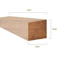 thumbnail image 2 of Ekena Millwork 6"H x 6"D x 48"W Rough Cedar Faux Wood Fireplace Mantel, Aged Pecan, 2 of 8