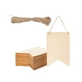 thumbnail image 4 of 24 letreros de madera en blanco sin terminar, pancartas de fiesta DIY, placa de madera sin terminar para el hogar, 4 of 9