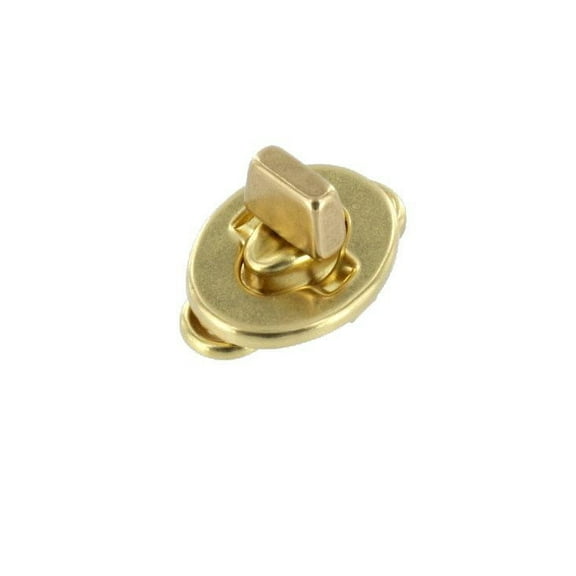 4016 Natural Brass, Turn Lock, Solid Brass-LL ***Requires Rivets***
